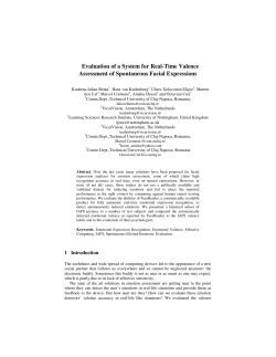 Evaluation of a System for Real-Time Valence Assessment of