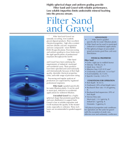 Filter Sand and Gravel - Hudson Valley Water Resources