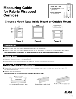 Measuring Guide for Fabric Wrapped Cornices