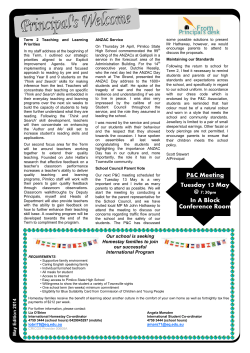 newsletter-2014-05-20 - Pimlico State High School