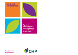 Damp and condensation leaflet