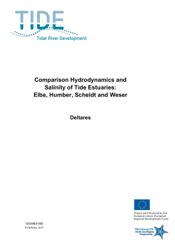 Comparison of Hydrodynamics and Salinity of TIDE Estuaries