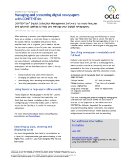 Managing and presenting digital newspapers with