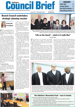 Council Brief - New Zealand Law Society