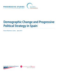 Demographic Change and Progressive Political Strategy in Spain