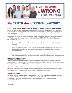 The truth about so-called "right-to-work" - MEA