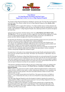 Press Release Pet Stop Discount Warehouse and Fuel