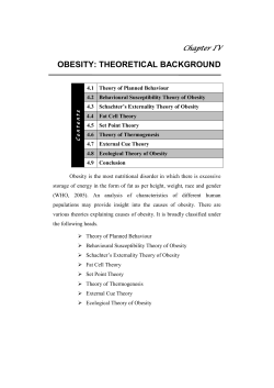 obesity: theoretical background