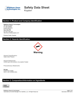 Krypton - Middlesex Welding Home