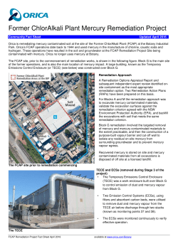 FCAP Remediation Project Fact Sheet - April 2016