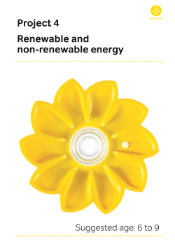 Project 4 Renewable and non-renewable energy