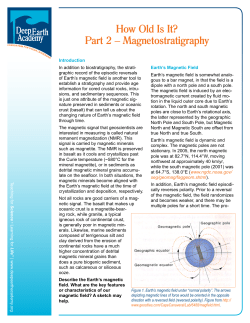 How Old Is It? Part 2 &ndash; Magnetostratigraphy