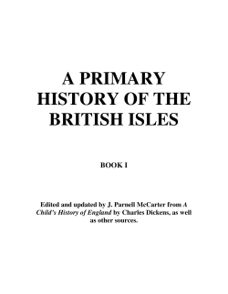 A Primary History of the British Isles : Book I