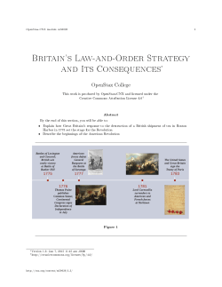 Britain`s Law-and-Order Strategy and Its