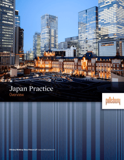 Japan Practice - Pillsbury Law