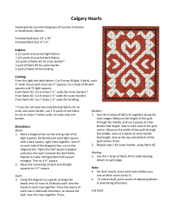 Calgary Hearts - Victoria`s Quilts Canada
