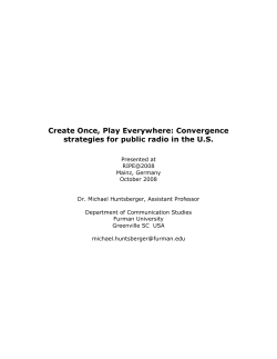 Create Once, Play Everywhere: Convergence strategies for public