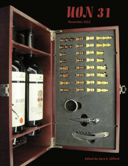 Edited by Gary K. Gifford November 2012