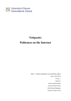 Netiquette: Politeness on the Internet