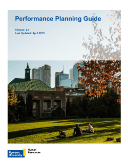 Performance Planning Guide