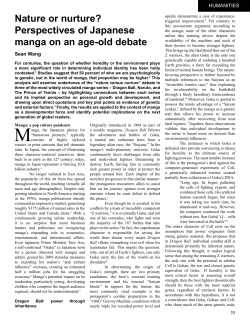 Nature or nurture? Perspectives of Japanese manga on an age