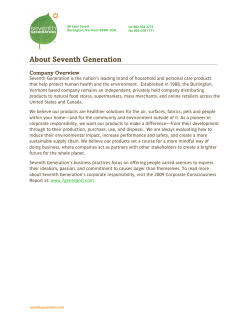 About Seventh Generation