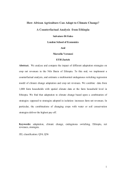 How African Agriculture Can Adapt to Climate Change?