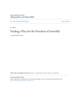 Finding a Place for the Freedom of Assembly