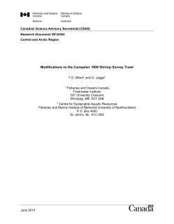 Modifications to the Campelen 1800 Shrimp Survey