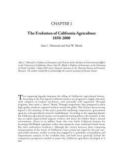 The Evolution of California Agriculture 1850-2000