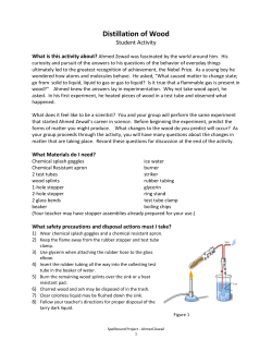 Activity: Distillation of Wood