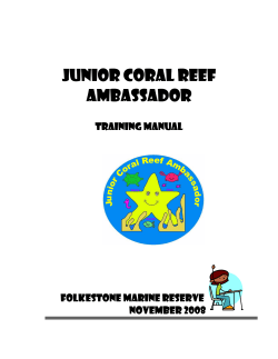 Junior Coral Reef Ambassador