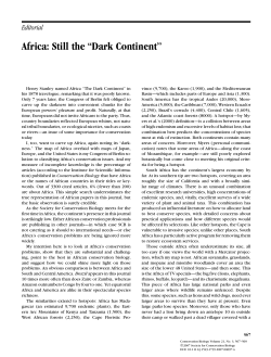 Africa: Still the &ldquo;Dark Continent&rdquo;