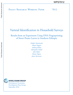 , 27 pages - World bank documents