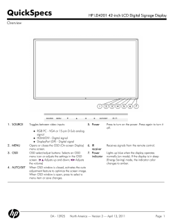 HP LD4201 42-inch LCD Digital Signage Display