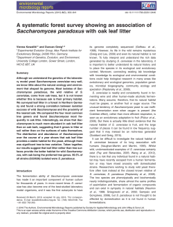 A systematic forest survey showing an association of