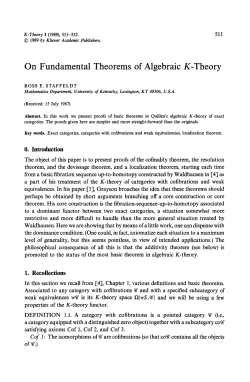 On Fundamental Theorems of Algebraic K