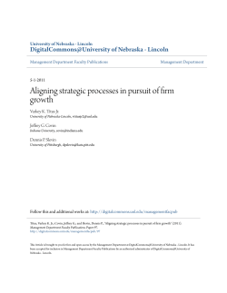 Aligning strategic processes in pursuit of firm growth