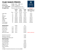 Christmas Price List - Flack Manor Brewery