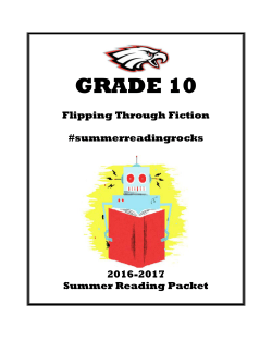 Summer Reading Packet - Canutillo High School