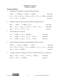Chem 20 Answers - Structured Independent Learning