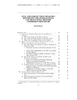 full and fair by what measure?: identifying the