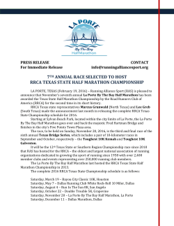7th annual race selected to host rrca texas