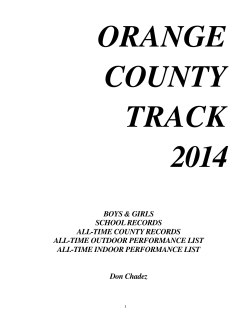 Orange County 2014 - Flash Results West