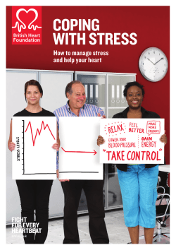 coping with stress - British Heart Foundation
