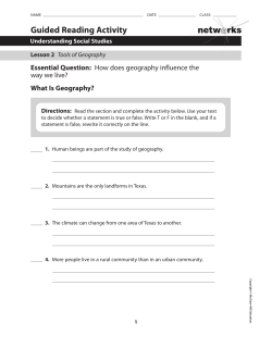 Guided Reading Activity