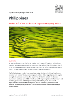 - Legatum Prosperity Index