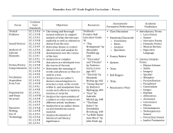 10th PoetryCurriculum