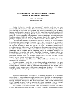 Accumulation and Emergence in Cultural Evolution: The case of the