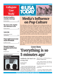 Media`s Influence on Pop Culture